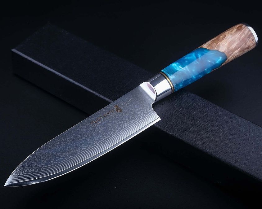 TWB-D5 G10 Нож дамасская сталь VG10
