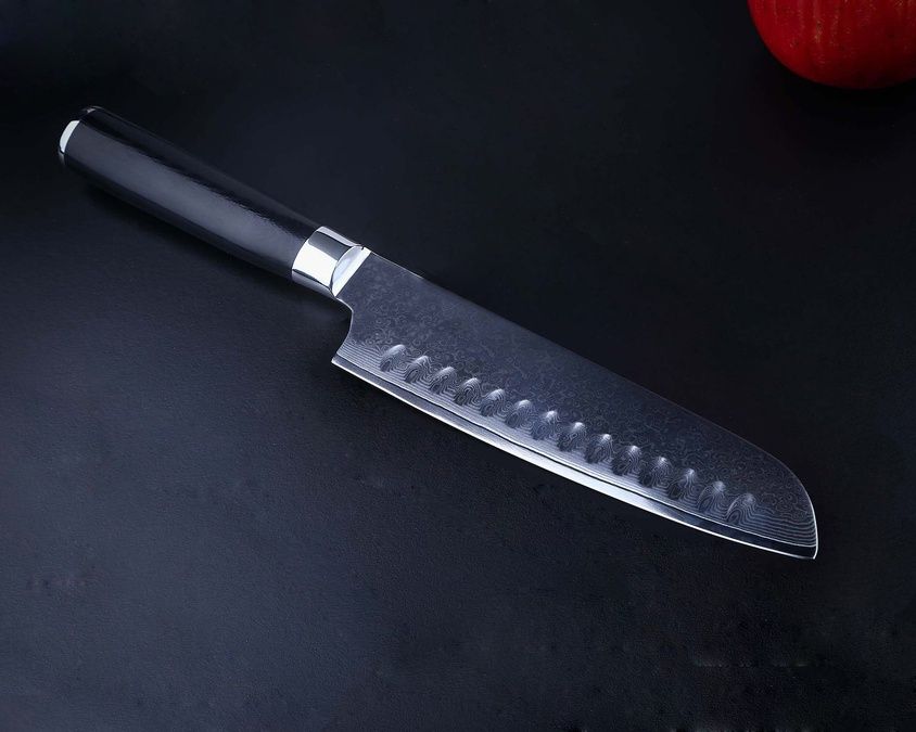 TG-D6 G10 Нож дамасская сталь VG10