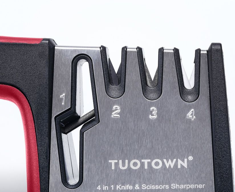 Ножеточка с разъемом для заточки ножниц S401-R, цвет красный