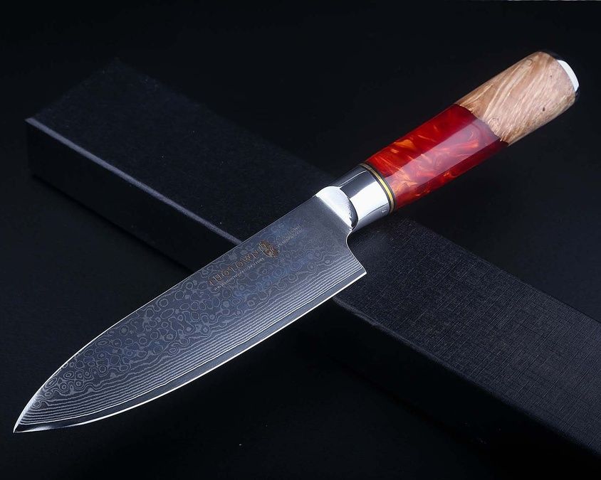 TWR-D5 G10 Нож дамасская сталь VG10